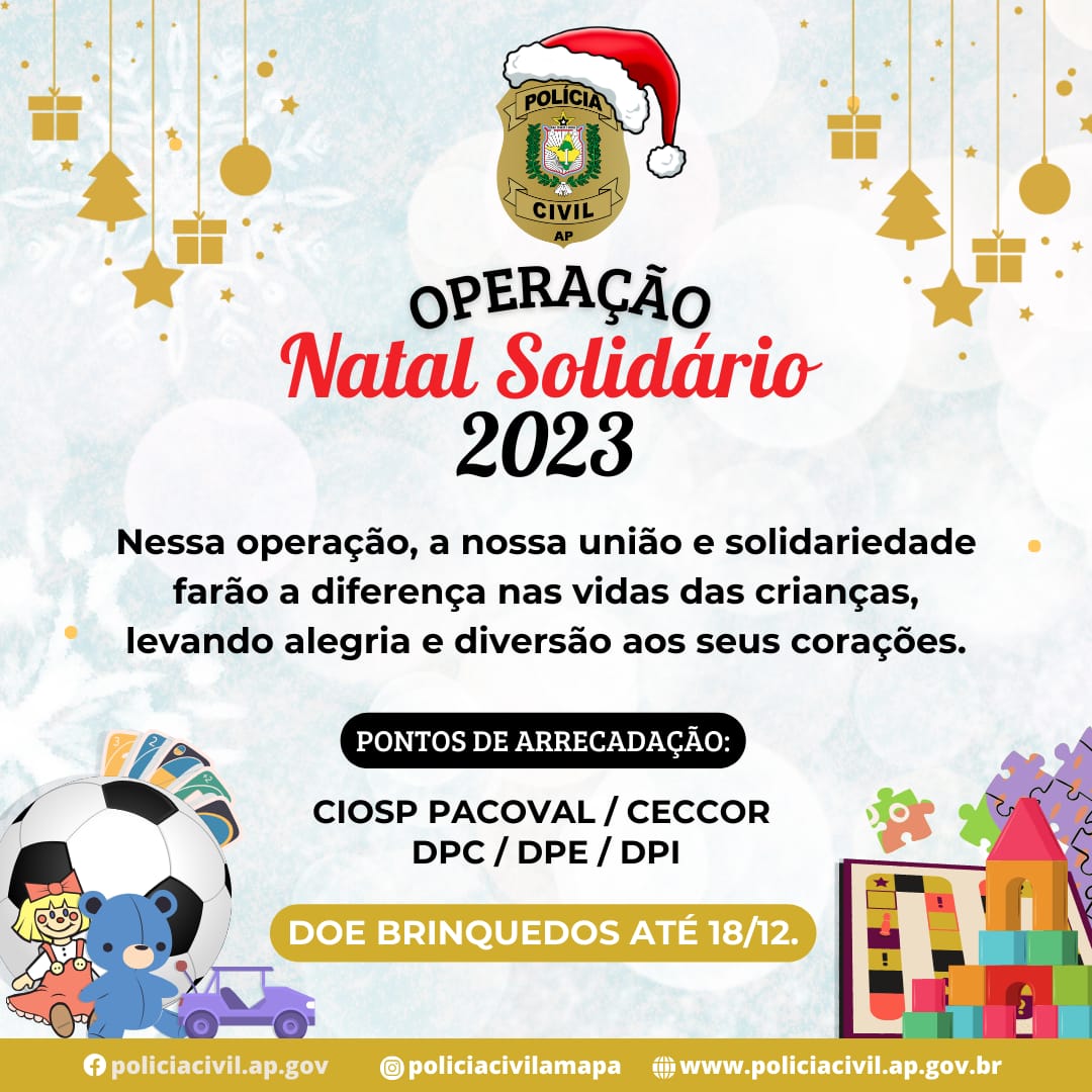 OPERAÇÃO NATAL SOLIDÁRIO 2023  